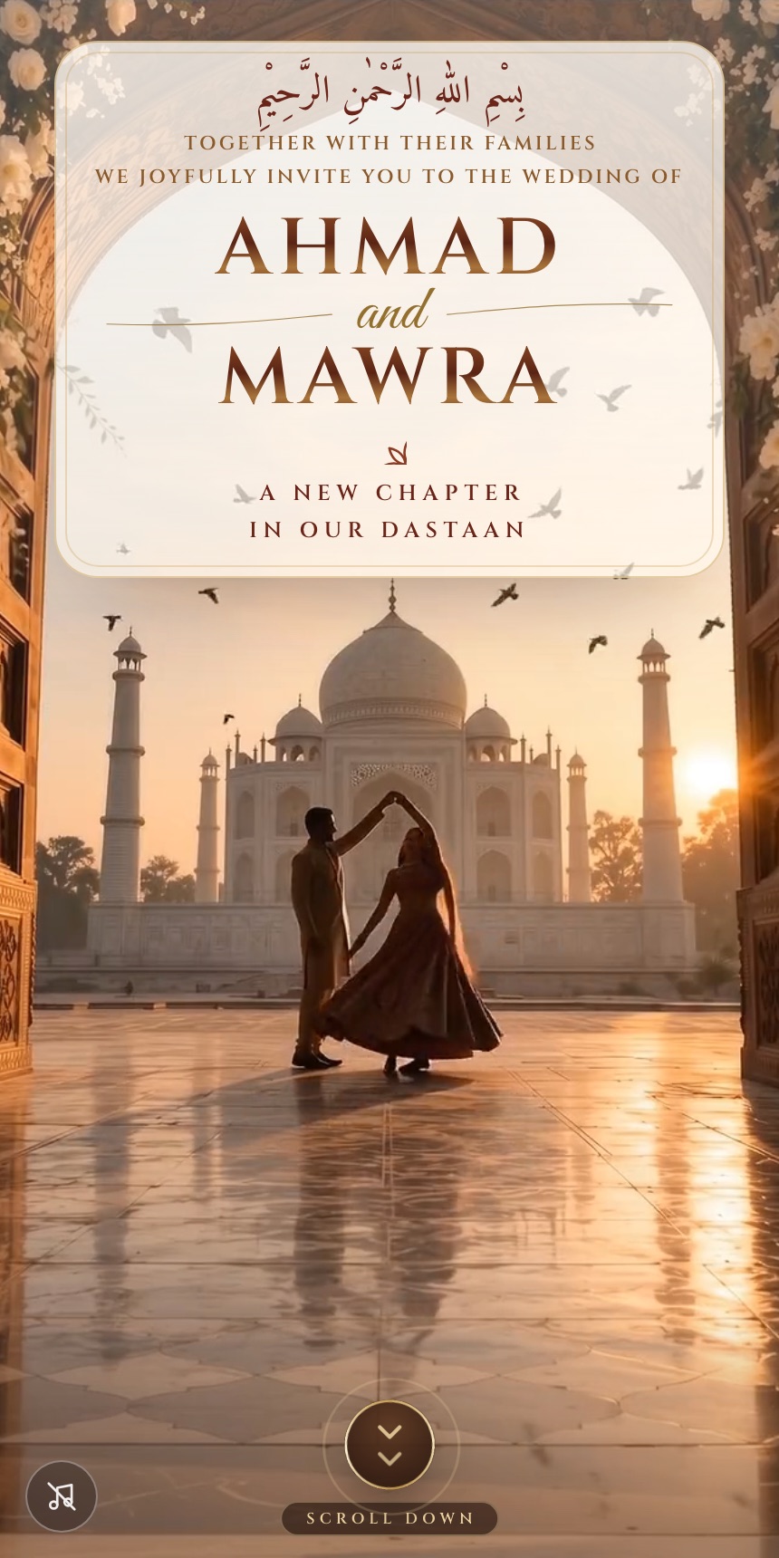 Dastaan e Wisaal digital invitation design