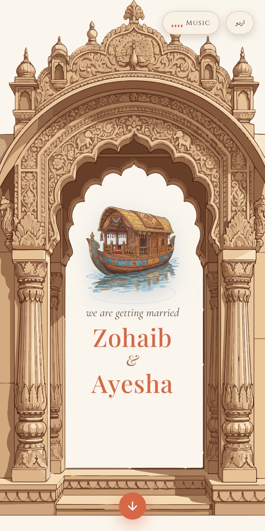 Dastaan digital invitation design
