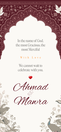 Elegant Wedding digital invitation design