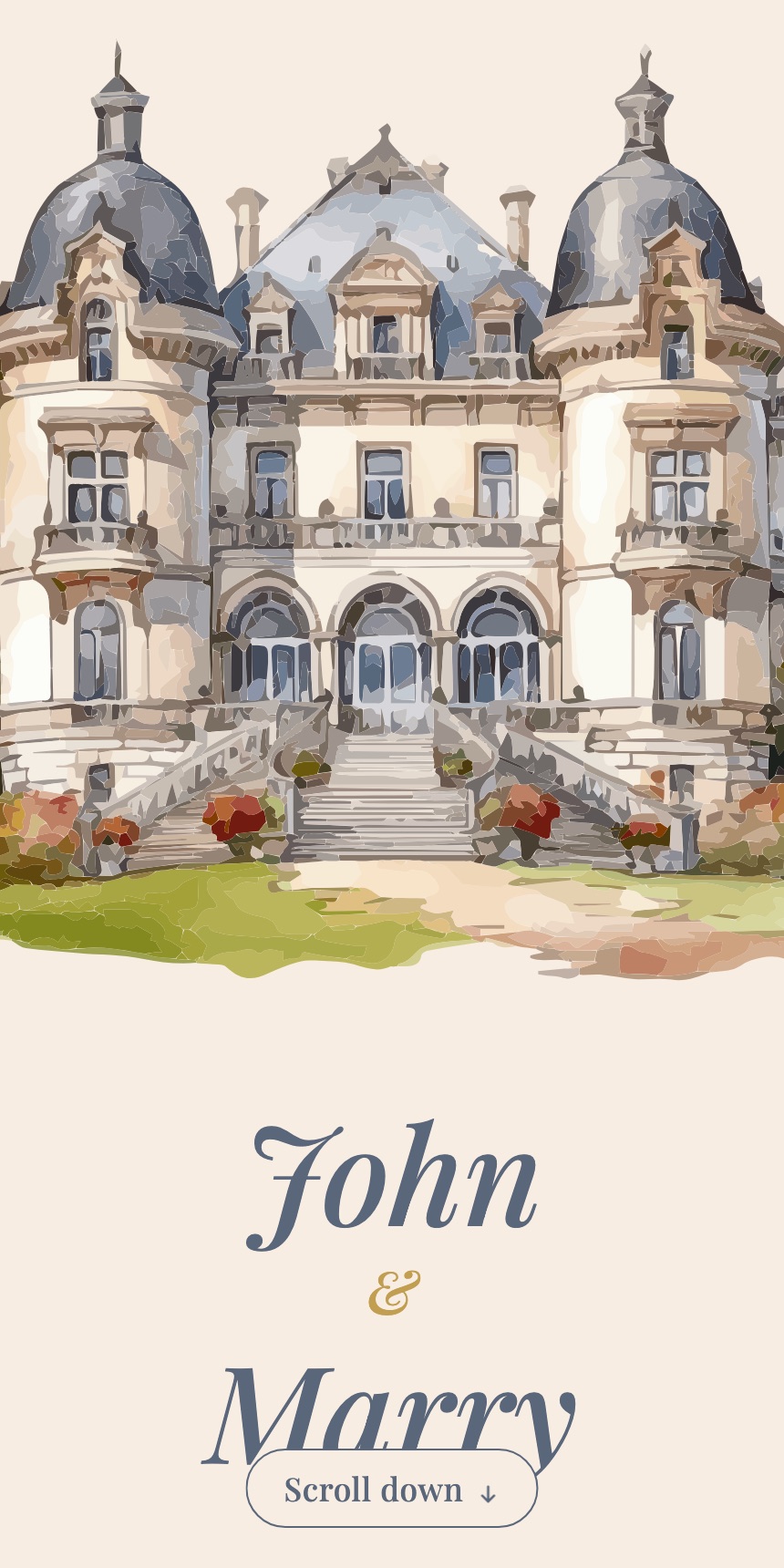 A Royal Beginning digital invitation design